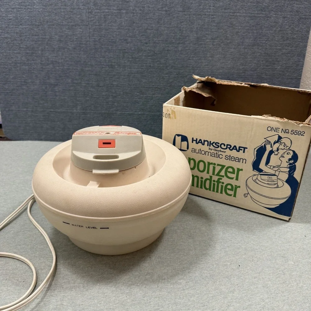 Vintage Hankscraft Gerber Hot Steam Vaporizer 75965/5592C 1 Gallon Tested Works